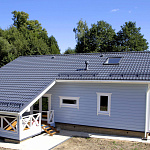 Металлочерепица Монтеррей классик оцинкованная с полимерным покрытием 0.4x1180мм  RAL 7024