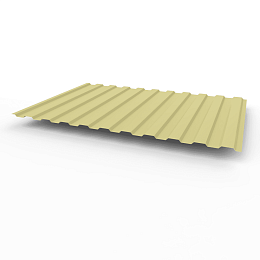 Профнастил С8 - 0,4х1180мм (RAL 1000) оцинкованный, с полимерным покрытием (полиэстер)