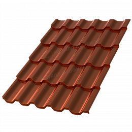 Металлочерепица МП Трамонтана-M (AGNETA-20-Copper\Copper-0,5)