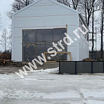 Стеновая трёхслойная сэндвич-панель стандарт 50мм 1190мм с видимым креплением минеральная вата Полиэстер Panline