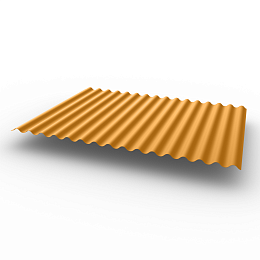 Профнастил С15 (RAL 1034) Полиэстер 0,6х1180мм