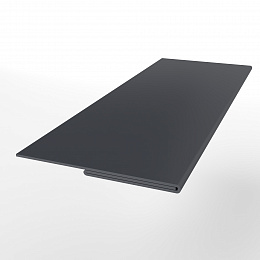 Планка финишная 0,45 мм (RAL 7024) оцинкованная, с порошковым покрытием