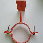 Крепление водосточный трубы сварное оцинкованное порошок ф150х10х250мм RAL 6009