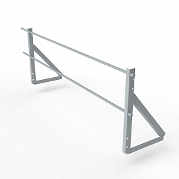 Ограждение кровельное холоднокатанная сталь с порошковым покрытием 3000мм универсальный 600-25-1-1,5-3 холоднокатанная сталь с порошковым покрытием RAL 7040