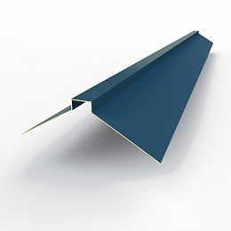 Конек фигурный 0,45 мм RAL 5001 оцинкованный, с порошковым покрытием