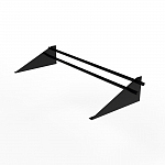 Снегозадержатель трубчатый плоскоовальный 3000мм универсальный 25-1,0-1,5-4 оцинкованная сталь с порошковым покрытием RAL 9005