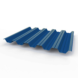 Профнастил НС35 - 0,8 -RAL 5005 оцинкованный, с полимерным покрытием (Полиэстер)