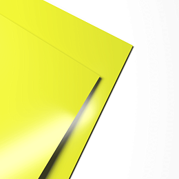 Лист оцинкованный 0,8х1250мм (RAL 1016) с полимерным покрытием (полиэстер)