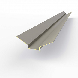 Ендова верхняя фигурная 0,45 мм (RAL 7036) оцинкованная c порошковым покрытием