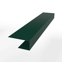 J-Профиль 12мм RAL 6002 оцинкованный с порошковым покрытием 0,45 мм