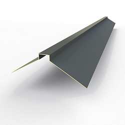 Конек фигурный 0,45 мм RAL 7015 оцинкованный, с порошковым покрытием