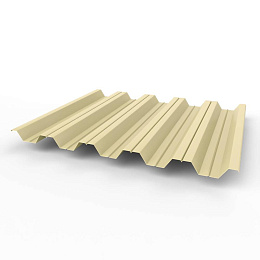 Профнастил оцинкованный с полимерным покрытием НС35 Grand line Optima 0,45х1060мм RAL 1015