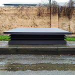 Дымник на трубу с жалюзи оцинкованный с полимерным покрытием до 2400мм RAL 5002