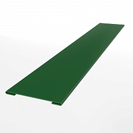 Планка стыковочная для металлосайдинга экобрус оцинкованная с порошковым покрытием 0,45мм ширина менее 625 мм RAL 6002