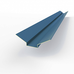 Ендова верхняя фигурная 0,45 мм (RAL 5007) оцинкованная c порошковым покрытием