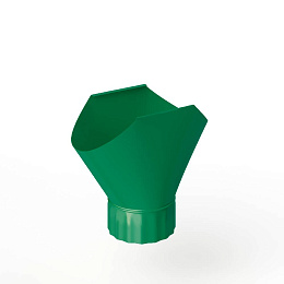 Воронка желоба оцинкованная накладная порошок ф220мм RAL 6024