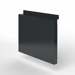 Фасадная металлокассета с иклями оцинкованная с порошковым покрытием 0,7мм RAL 7021