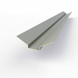 Ендова верхняя фигурная 0,45 мм (RAL 7004) оцинкованная c порошковым покрытием