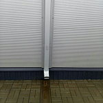 Крепление прямоугольной водосточной трубы полиэстер Grand Line Vortex под кирпич RAL 8017