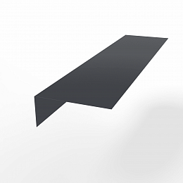 Планка околооконная для фасада оцинкованная с порошковым покрытием 0,45мм ширина менее 625 мм RAL 7024