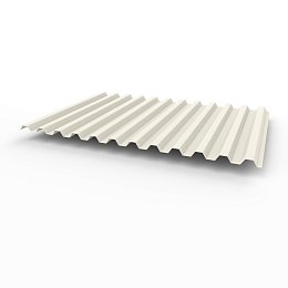 Профнастил С21 0,65х1051мм (RAL 9001) оцинкованный, с полимерным покрытием (полиэстер)