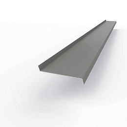 Отлив 0,5 мм RAL 7037 оконный оцинкованный c порошковым покрытием