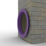 Откос радиусный 0,5 мм (RAL 4005) c порошковым покрытием