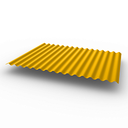 Профнастил С15 (RAL 1003) Полиэстер 0,6х1180мм