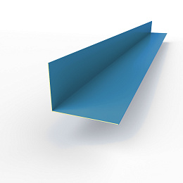 Планка угла внутренняя RAL 5012 оцинкованная c порошковым покрытием 0,45мм