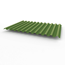 Профнастил С21 0,5х1051мм (RAL 6026) оцинкованный, с полимерным покрытием (полиэстер)