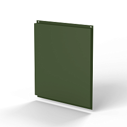 Фасадная металлокассета 1740x530 (RAL 6003) открытого типа, с порошковым покрытием 0,7 мм