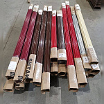 Штакетник прямоугольный оцинкованный с полимерным покрытием 0,5х118мм прямоугольный фигурный RAL 7024