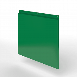 Фасадная металлокассета закрытого типа оцинкованная с порошковым покрытием 0,7x820х370мм RAL 6029 Мятно-зелёный