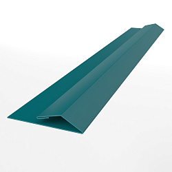 Планка стартово-финишная для металлосайдинга блокхаус оцинкованная с порошковым покрытием 0,45мм ширина менее 625 мм RAL 5021