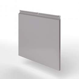 Фасадная металлокассета закрытого типа оцинкованная с порошковым покрытием 0,7x1020х475мм RAL 7036 Платиново-серый