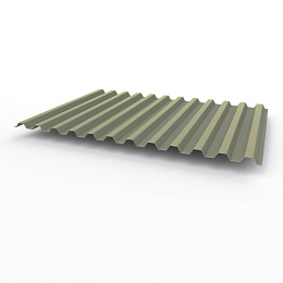 Профнастил С21 0,55х1051мм (RAL 7023) оцинкованный, с полимерным покрытием (полиэстер)