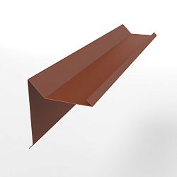 Планка ветровая 0,45 мм (RAL 8004) двойная завальцовкая, с порошковым покрытием