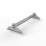 Снегозадержатель трубчатый 1000мм универсальный 40x20-1,0-1,5-2 холоднокатанная сталь с порошковым покрытием RAL 7004