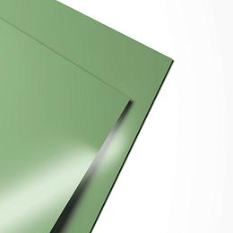 Лист оцинкованный 0,5х1250мм (RAL 6021) с полимерным покрытием (полиэстер)