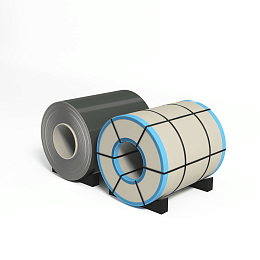 Рулон оцинкованный 0,7х1250мм (RAL 7010) с полимерным покрытием (полиэстер)