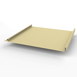 Кликфальц самозащелкивающийся оцинкованный с полимерным покрытием 0,45х542мм RAL 1014