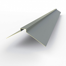 Конек фигурный 0,45 мм RAL 7046 оцинкованный, c порошковым покрытием