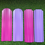 Штакетник оцинкованный с полимерным покрытием М-образный фигурный 0,4х100мм RAL 8017