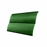 Сайдинг Блок-хаус 0,390 Grand Line 0,45 PE RAL 6002 лиственно-зеленый