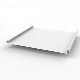 Кликфальц самозащелкивающийся оцинкованный с полимерным покрытием 0,5х542мм RAL 9003