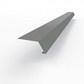 Карнизная планка RAL 7037 оцинкованная c порошковым покрытием 0,45мм