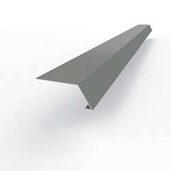 Карнизная планка RAL 7037 оцинкованная c порошковым покрытием 0,45мм