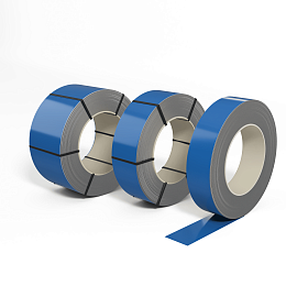 Лента оцинкованная (Штрипс) 0,65 мм (RAL 5015) с полимерным покрытием (полиэстер)