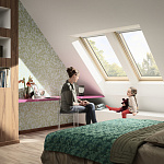 Окно мансардное дерево, лак ручка сверху Velux GLL MK06 1061 Дизайн WoodLine 78*118см