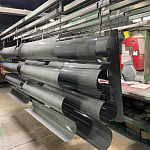 Желоб водосточный оцинкованный порошок ф220х2000мм RAL 7005